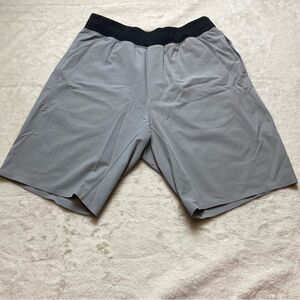 Lululemon Gray and Black Pull On Athletic Shorts